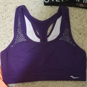 Saucony purple sportsbra